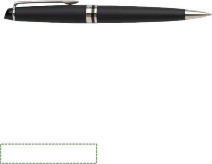 Waterman Expert balpen — drukvlak naast de clip linkshandig