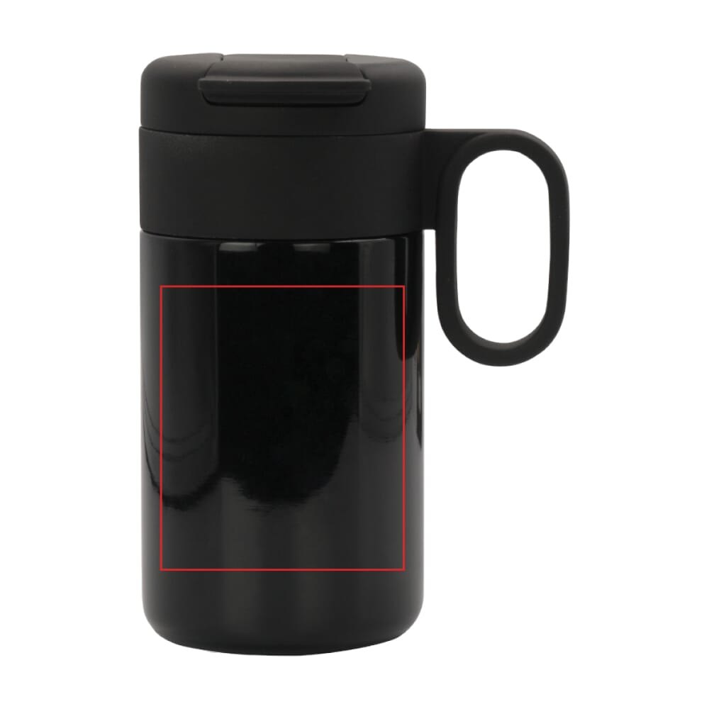 Thermofles Flow met handvat 250ml — drukvlak rechts van het handvat