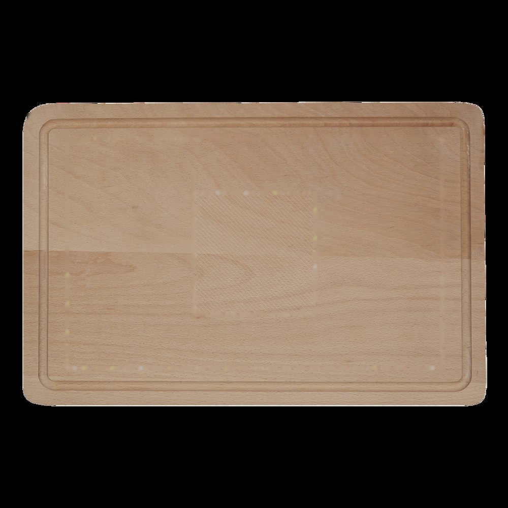 WOODEN PREMIUM - Snijplank — drukvlak gecentreerd op de snijplank