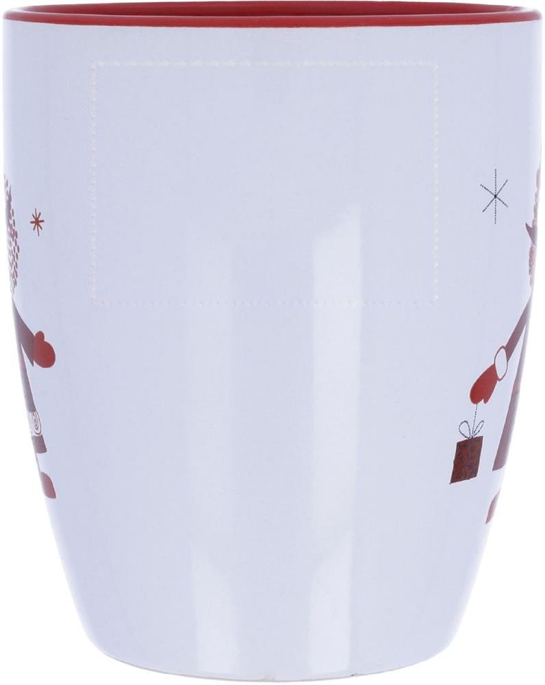 CLAUS - Kerstmok met lepel 250ml — drukvlak voorzijde