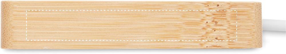 HUBBAM - Bamboe USB hub 3 poorten — drukvlak zijde