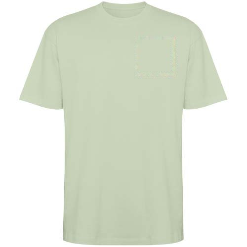 Bull 210 g/m² oversized unisex T-shirt met korte mouwen — drukvlak linker borst