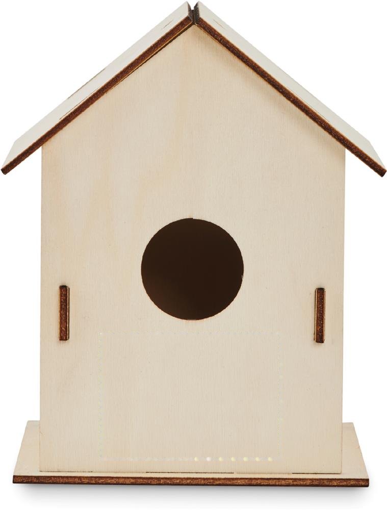 PAINTHOUSE - DIY houten vogelhuisje — drukvlak voorzijde