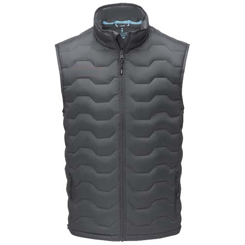 Petalite GRS gerecyclede geïsoleerde down bodywarmer voor heren — drukvlak rechter borst