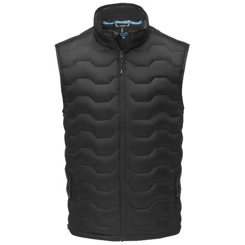 Petalite GRS gerecyclede geïsoleerde down bodywarmer voor heren — drukvlak linker borst