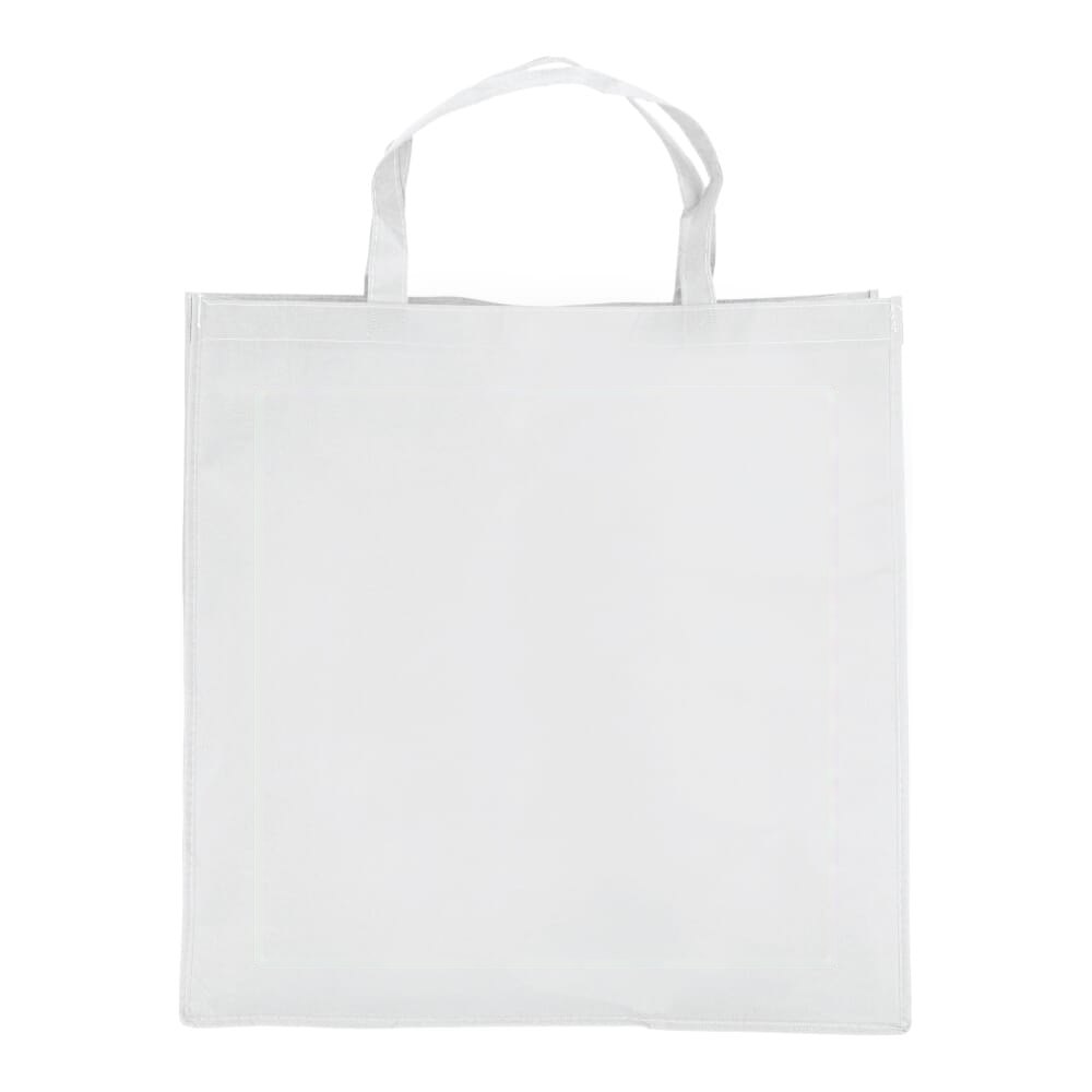 R-PET Draagtas non-woven 45 x 18 x 45cm 75g/m² — drukvlak midden voorzijde