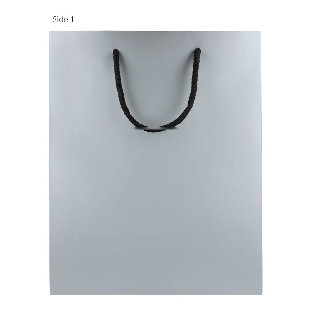 Papieren cadeautas 24 x 10 x 30cm 200g/m² — drukvlak midden op de voorkant
