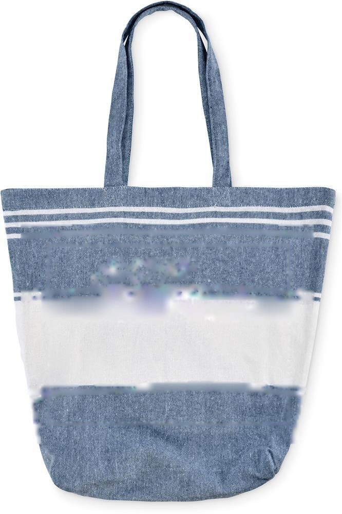 HUMMUM - Strandtas met hamamdoek — drukvlak tas zijde 1