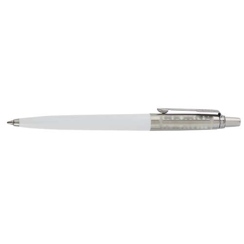 Parker Jotter gerecyclede balpen (blauwe inkt) — drukvlak dop