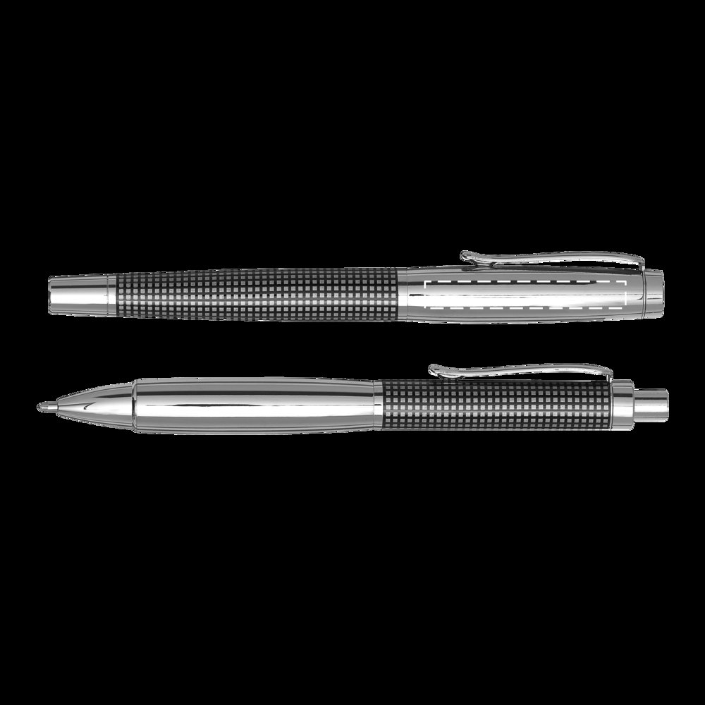 NOBLESSE - Elegante pennenset — drukvlak op de links zijde van de clip op de dop van de fountain pen