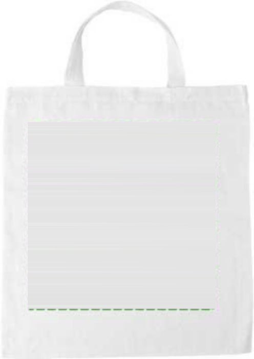 Katoenen tas Maila | Katoen 110 g/m² | Korte hengsels — drukvlak voorzijde