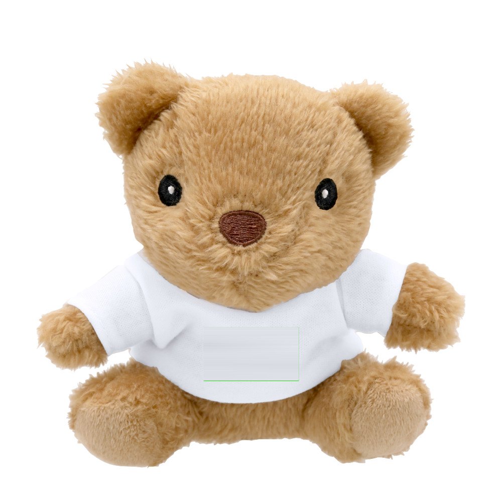 Teddybeer Glik — drukvlak op het t-shirt