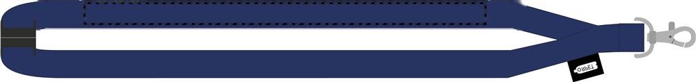 LANY RPET - RPET Lanyard — drukvlak band(s) achterzijde