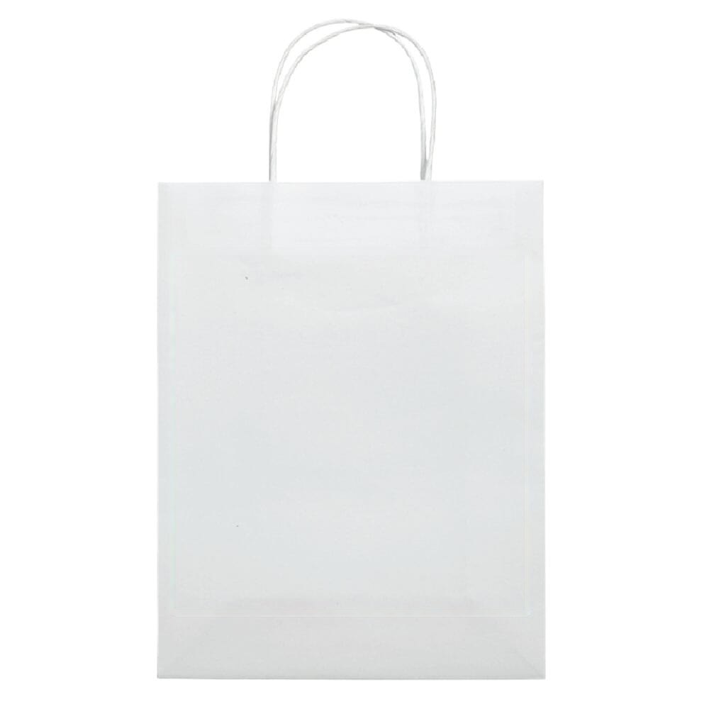 Papieren kraft tas 100g/m² 32x12x41cm — drukvlak midden op de voorkant