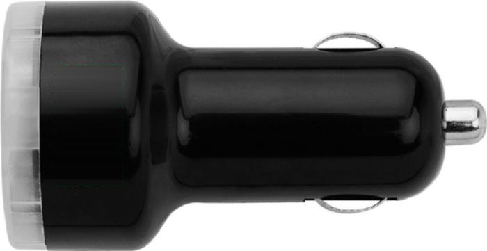 Dubbele USB oplader voor in de auto, 12V — drukvlak bovenzijde