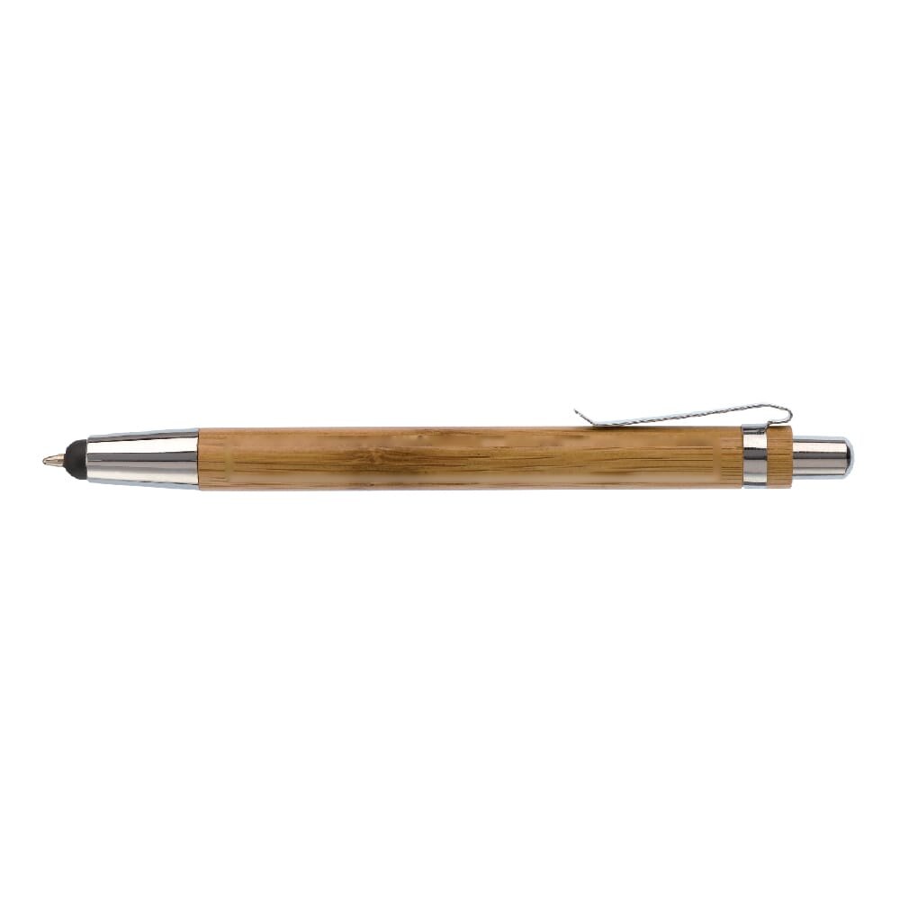 Balpen Antarctica stylus bamboe — drukvlak 90 graden van de clip