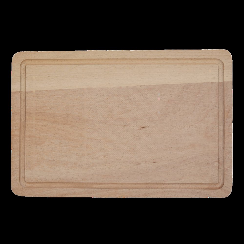 WOODEN SQUARE - Snijplank — drukvlak gecentreerd op de snijplank