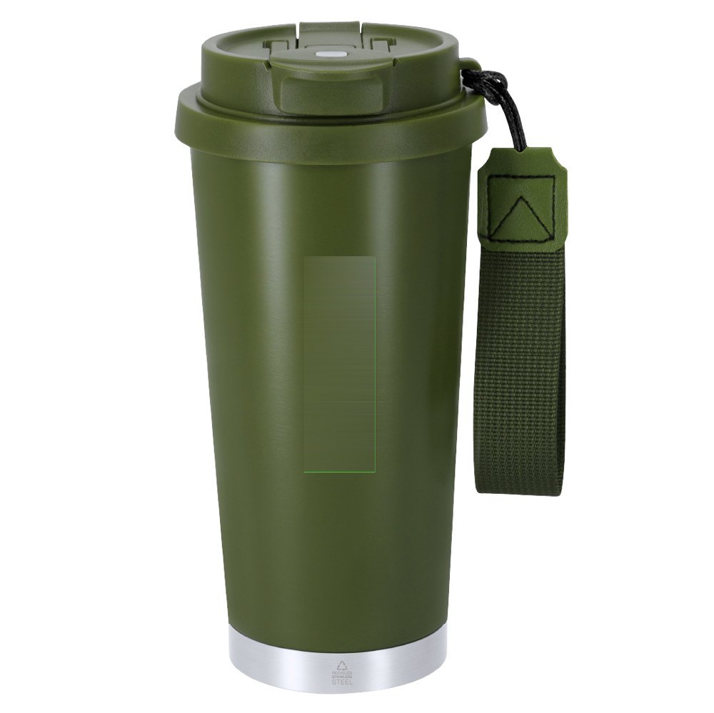Beker-Fles Kazont — drukvlak op de voorkant