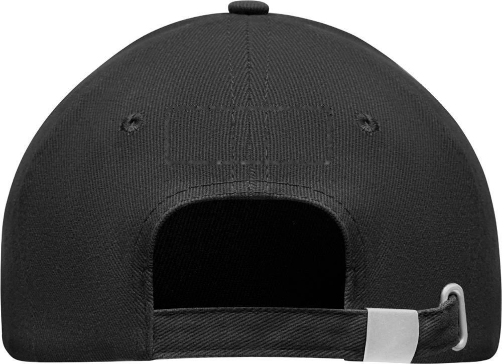 LUZCAP - 5 panelen LED baseballpet katoe — drukvlak achterzijde