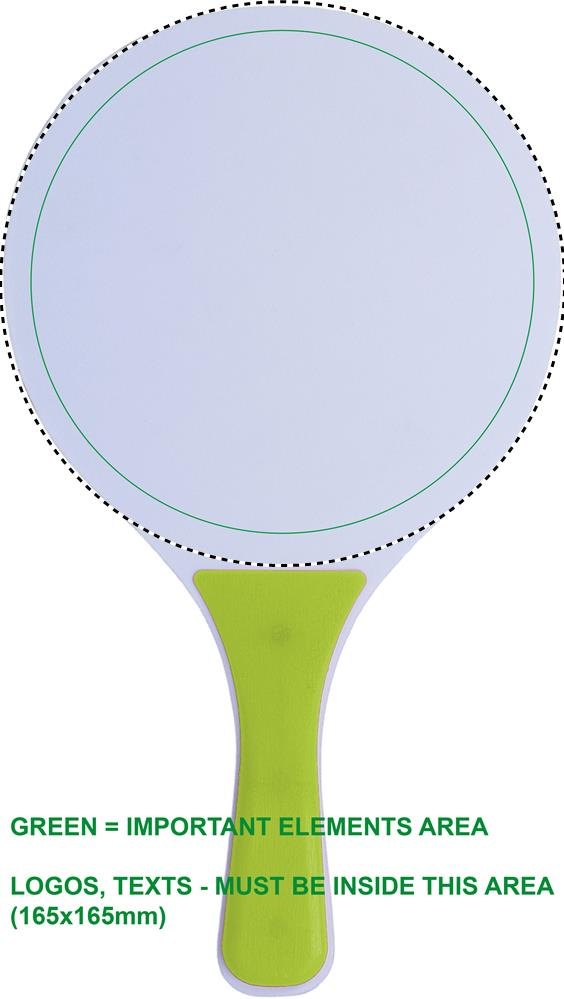 MINI MATCH - Stand tennisset, small — drukvlak racket 1 achterzijde