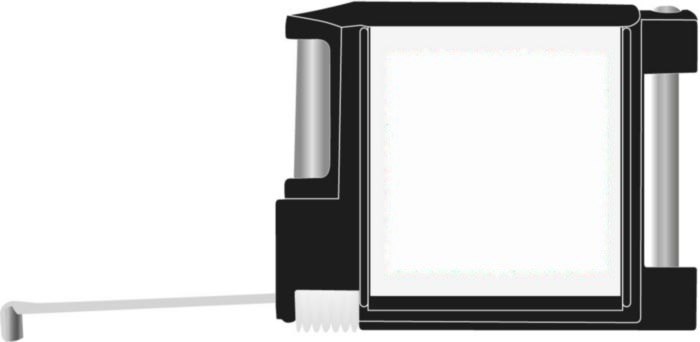 Rolmaat Brooke | Kunststof | 5-in-1 | 2 meter — drukvlak voorzijde