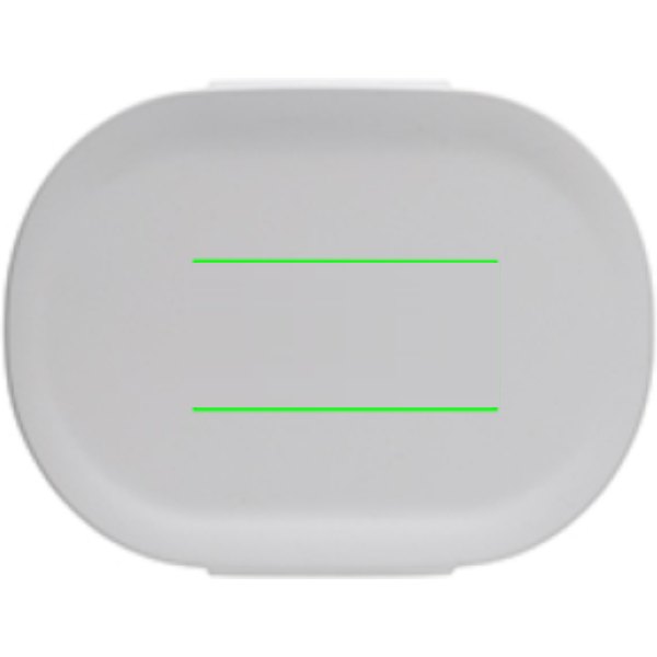 Avira Atlas RCS gerecyceld plastic 700ML lunchbox — drukvlak artikel bovenzijde
