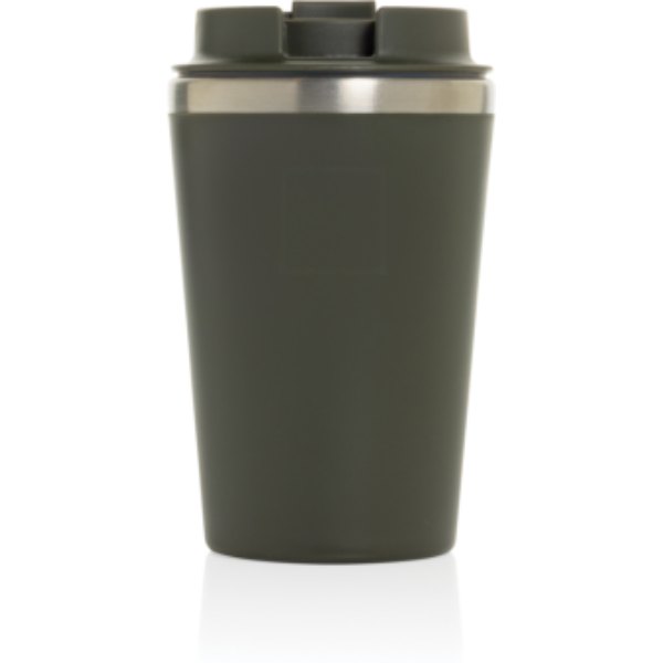 Java RCS recycled dubbel wandige beker 350ML — drukvlak artikel achterzijde boven
