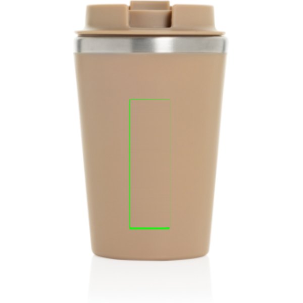 Java RCS recycled dubbel wandige beker 350ML — drukvlak artikel achterzijde midden