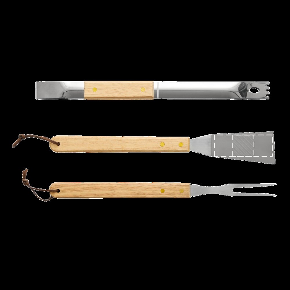 NATURE BBQ - Grillbestek — drukvlak gecentreerd op spatula