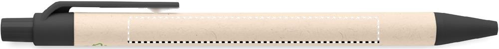 MITO PEN - Gerecycled papier/ PLA balpen — drukvlak romp linkshandig