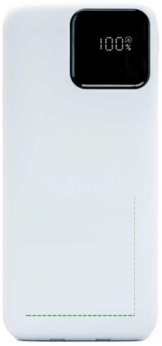 BrandCharger Powercharge 10.000 Eco powerbank — drukvlak voorzijde
