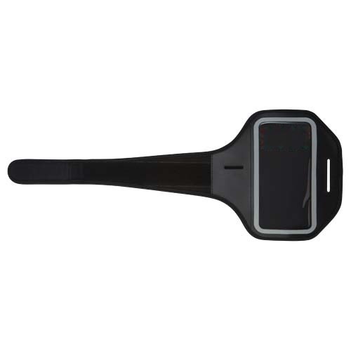 Haile reflecterende smartphone-armband met transparante hoes — drukvlak boven venster