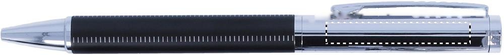 ELEGANCI - 3-Delige PU cadeauset — drukvlak pen metalen deel