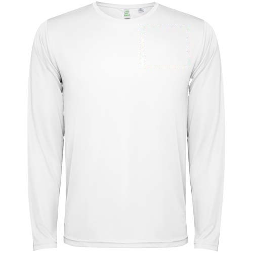 Estoril 125 g/m² unisex T-shirt met lange mouwen — drukvlak linker borst