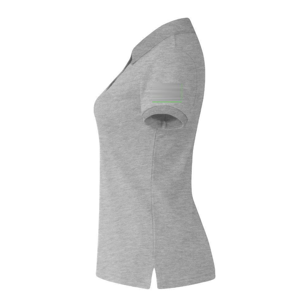 Dames Kleuren Polo Shirt Koupan — drukvlak linkermouw