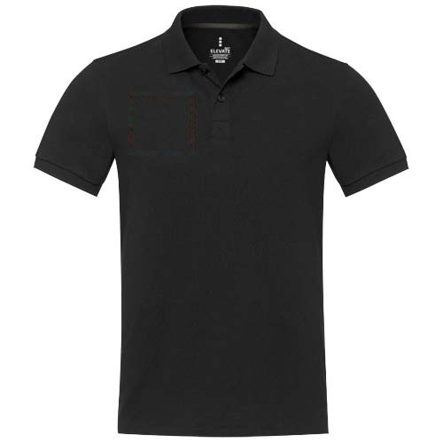Emerald 200 g/m² unisex Aware™ gerecyclede polo met korte mouwen — drukvlak rechter borst