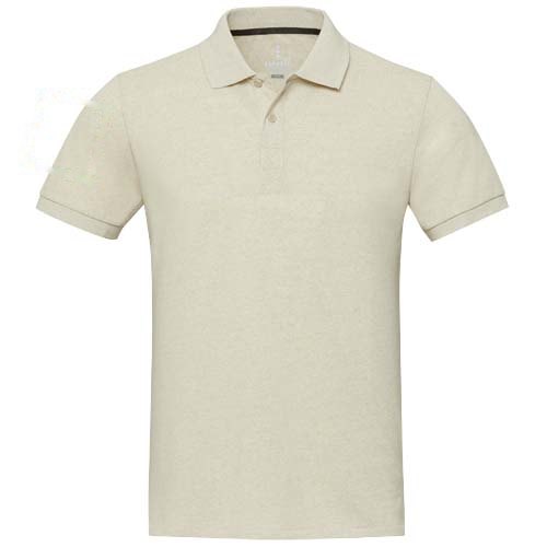Emerald 200 g/m² unisex Aware™ gerecyclede polo met korte mouwen — drukvlak rechter bicep