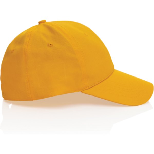 Impact AWARE™ 6 panel 190gr gerecycled katoenen cap — drukvlak artikel zijkant rechts