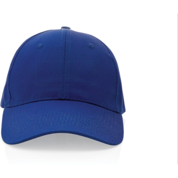 Impact AWARE™ 6 panel 190gr gerecycled katoenen cap — drukvlak artikel voorzijde