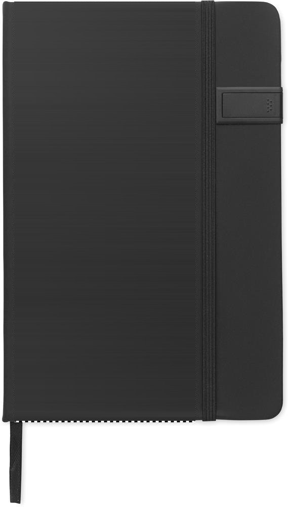 USBNOTE - A5 notitieboek met USB — drukvlak voorzijde