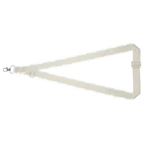 Liv verstelbare sublimatie RPET lanyard — drukvlak voorzijde