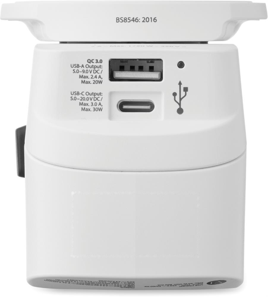 PRO LIGHT USB AC30 PD - SKROSS® Pro Light USB 30W PD — drukvlak onder de usb-poorten