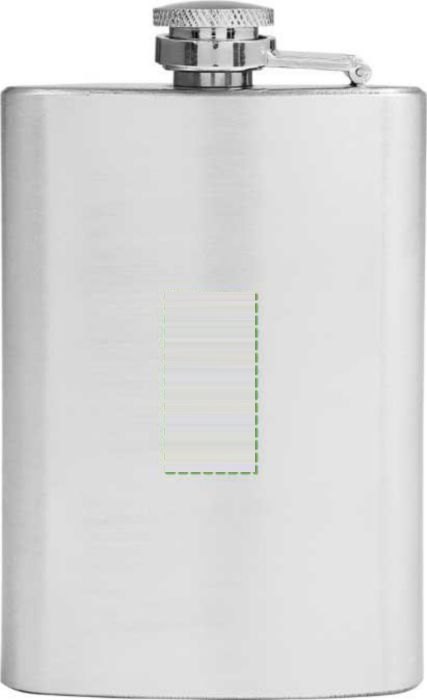 Heupflacon Ingrid | Rvs | 100 ml — drukvlak achterzijde