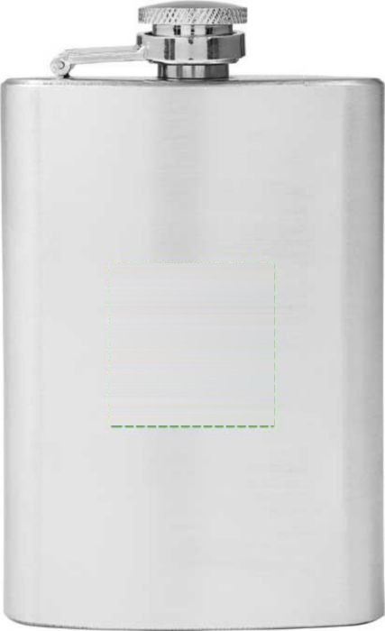 Heupflacon Ingrid | Rvs | 100 ml — drukvlak voorzijde