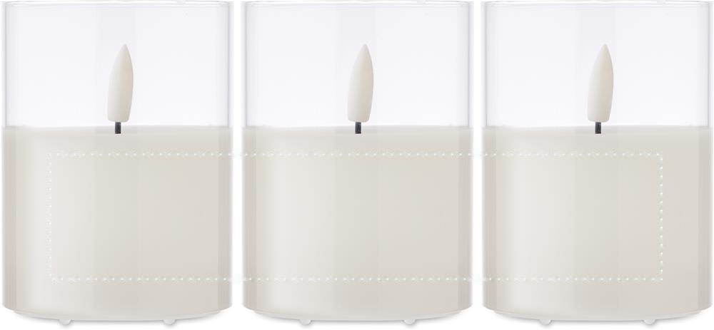XANDLE+ - LED waxkaars in houder — drukvlak drukvlak 1