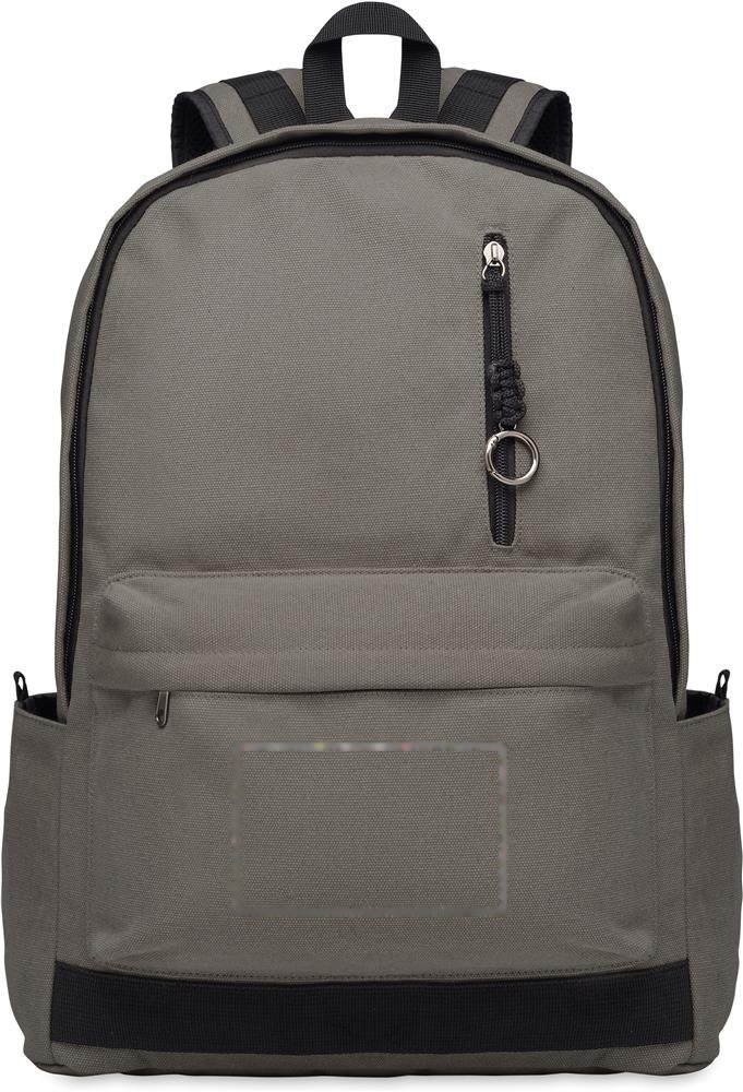 LEIRUR - 15 inch laptop rugzak — drukvlak voorzijde vak