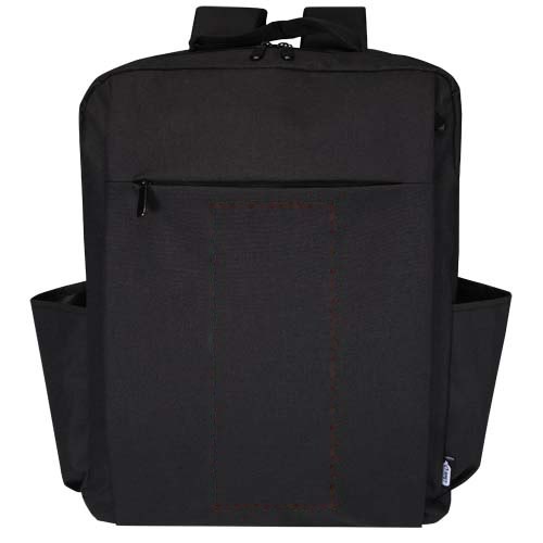 Libra GRS gerecyclede 15 inch laptoprugzak 15 l — drukvlak voorzijde