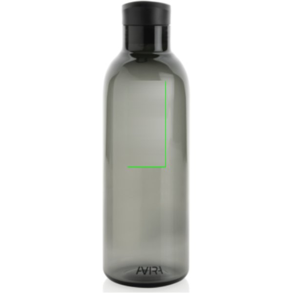 Avira Atik RCS Gerecycled PET fles 1L — drukvlak artikel voorzijde boven