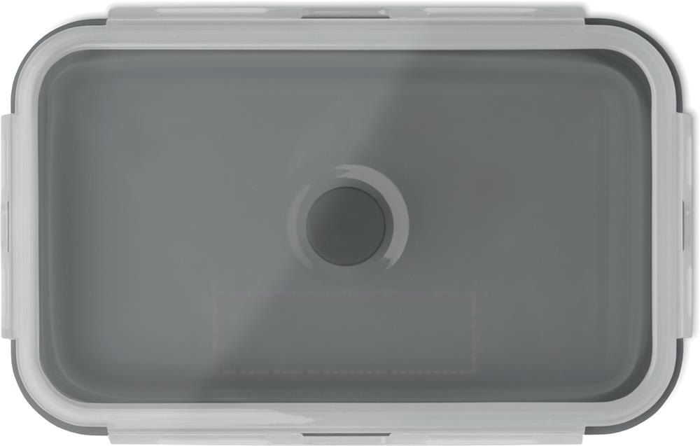 KOLAPSO - Inklapbare siliconen lunchbox — drukvlak deksel zijde 1