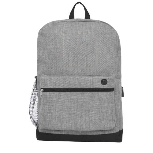 Hoss 15,6" zakelijke laptop rugzak 16L — drukvlak voorzijde